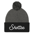 Pom Pom Knit Cap